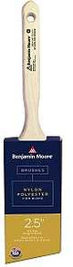 Benjamin Moore U61725-017 Paint Brush, Firm Brush, 2-15/16 in L Bristle, Nylon/Polyester Bristle, Angle Sash Handle