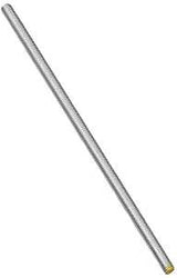 National Hardware N179-333 Threaded Rod, 3/8-16 Thread, 12 in L, A Grade, Steel, Zinc, UNC Thread