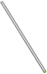 National Hardware N179-333 Threaded Rod, 3/8-16 Thread, 12 in L, A Grade, Steel, Zinc, UNC Thread
