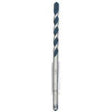 Bosch BlueGranite Turbo HCBG18T Hammer Drill Bit, 1/2 in Dia, 12 in OAL, Milled Flute, 2-Flute, 5/16 in Dia Shank