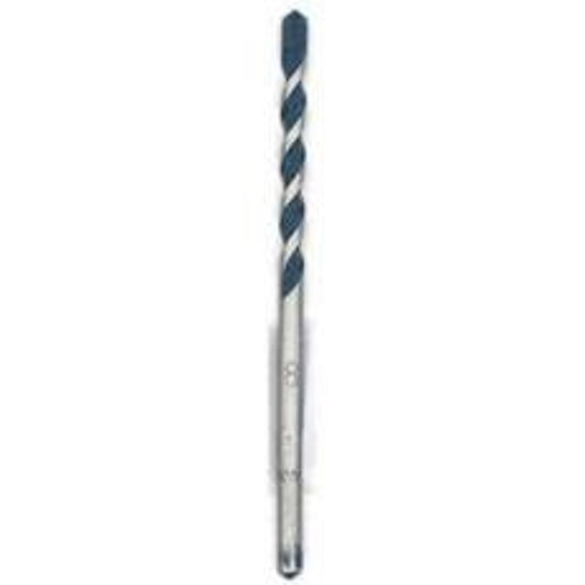 Bosch BlueGranite Turbo HCBG18T Hammer Drill Bit, 1/2 in Dia, 12 in OAL, Milled Flute, 2-Flute, 5/16 in Dia Shank