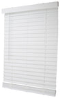 Simple Spaces FWMB-12 Blind, 64 in L, 31 in W, Faux Wood, White, Pack of 2