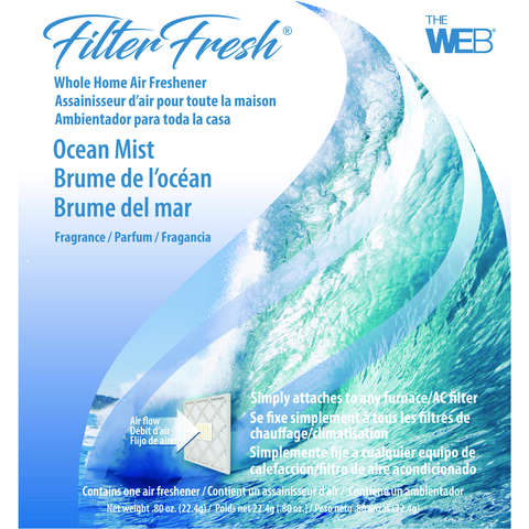 Web FilterFresh Ocean Mist Scent Air Freshener 0.8 oz Gel