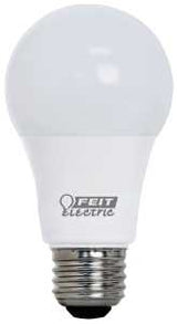 Feit Electric OM75/950CA10K/2 LED Bulb, General Purpose, A19 Lamp, 75 W Equivalent, E26 Lamp Base, White, Daylight Light
