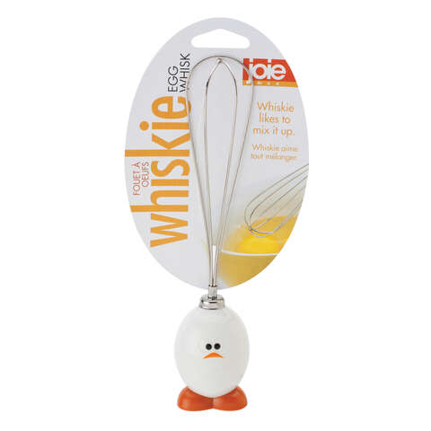 Joie Whiskie Egg White/Silver Plastic/Stainless Steel Whisk