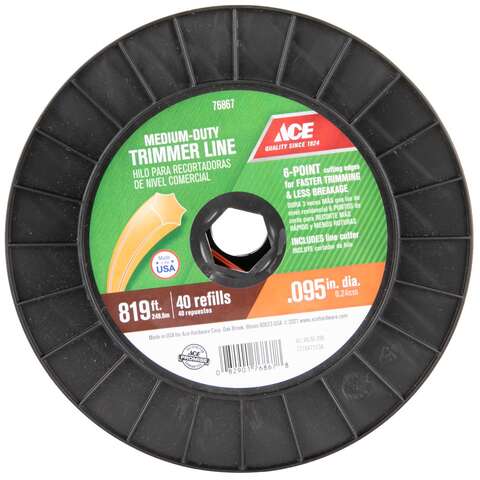 Ace Premium Commercial Grade 0.095 in. D X 819 ft. L Trimmer Line