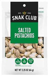 Snak Club CSU29110 Pistachios, 2.25 oz, Pack of 6