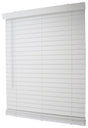 Simple Spaces FWMB-13 Blind, 64 in L, 32 in W, Faux Wood, White, Pack of 2
