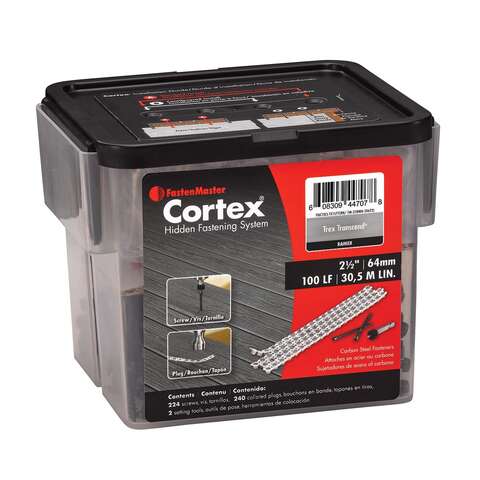 FastenMaster Cortex No. 10 Sizes X 2-1/2 in. L Rainer Torx Ttap Button Head Hidden Deck Fastener 224