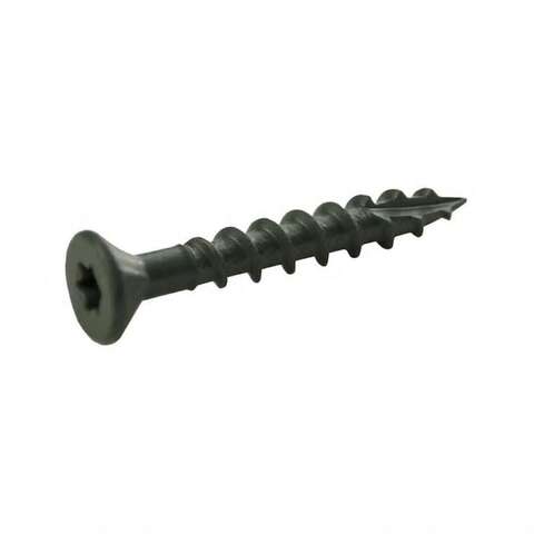 Grip-Rite PrimeGuard Plus No. 8 wire X 2 in. L Green Star Bugle Head Deck Screws 1 lb 72 pk, Pack of 12