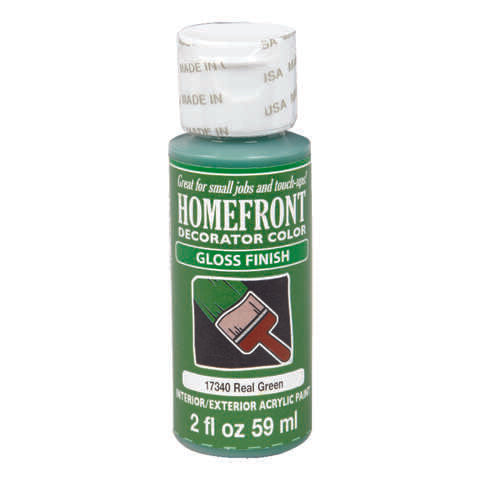 Homefront Gloss Real Green Hobby Paint 2 oz, Pack of 3