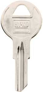 Hy-Ko 11010B5 Key Blank, Brass, Nickel, For: Briggs and Stratton Cabinet, House Locks and Padlocks, B5 Key Number, Pack of 10