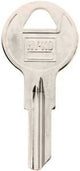 Hy-Ko 11010B5 Key Blank, Brass, Nickel, For: Briggs and Stratton Cabinet, House Locks and Padlocks, B5 Key Number, Pack of 10