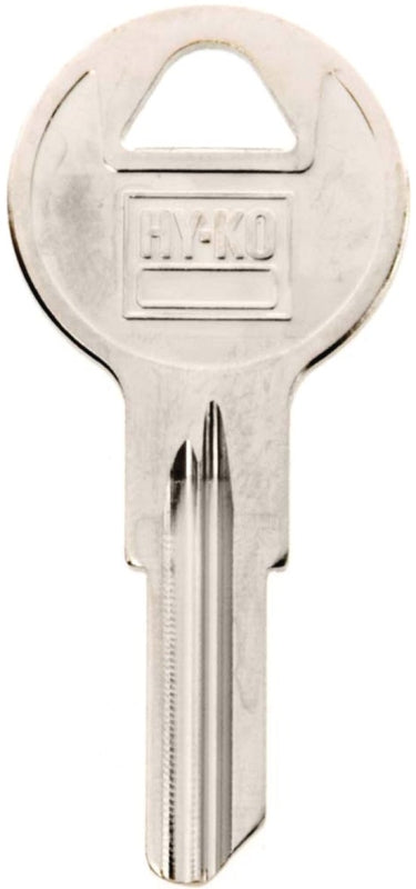 Hy-Ko 11010B5 Key Blank, Brass, Nickel, For: Briggs and Stratton Cabinet, House Locks and Padlocks, B5 Key Number, Pack of 10