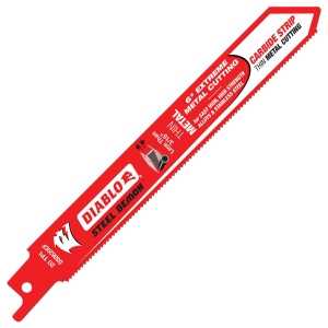 Diablo DS0620CF Reciprocating Saw Blade, 1 in W, 6 in L, 20 TPI, Carbide Cutting Edge