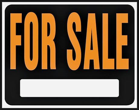 Hy-Ko Hy-Glo Series SP-100 Jumbo Identification Sign, 14-1/2 x 18-1/2 in Dimensions, FOR SALE, Fluorescent Orange Legend, Pack of 5
