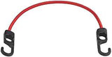 ProSource FH4032 Stretch Cord, 9 mm Dia, 24 in L, Polypropylene, Red, Hook End, Pack of 12
