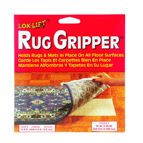 Lok-Lift 10 in. W X 20 in. L Reversible Scrim Indoor Rug Gripper