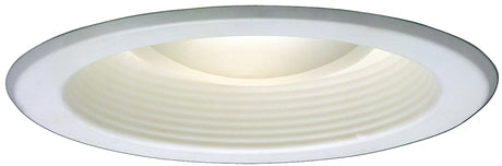 Halo 5001P Baffle Trim, 5 in Dia, 6-1/8 in OAH, Metal Body, White