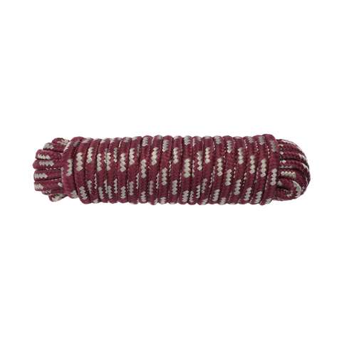 Koch 1/2 in. D X 100 ft. L Red/White Diamond Braided Polyblend Rope