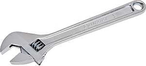 Crescent AC26VS Adjustable Wrench, 6 in OAL, 0.938 in Jaw, Steel, Chrome, Non-Cushion Grip Handle