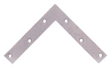 ProSource FC-G06-01PS Corner Brace, 6 in L, 6 in W, 1 in H, Galvanized Steel, Galvanized, 2 mm Thick Material, Pack of 5
