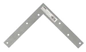 ProSource FC-G08-01PS Corner Brace, 8 in L, 8 in W, 1 in H, Galvanized Steel, Galvanized, 2 mm Thick Material, Pack of 5