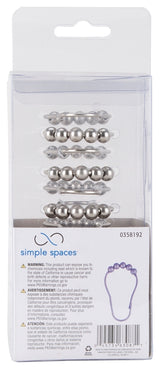 Simple Spaces SD-BH-SN Roller Ball Curtain Hook, Steel, Brushed Nickel, 1-1/2 in W, 3 in H