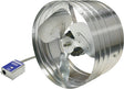 Master Flow EGV5 Power Attic Vent, 120 V, 696 sq-in Net Free Ventilating Area, 1450 cfm Air, Galvanized Steel