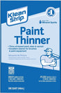 Klean Strip QKPT94003CA Paint Thinner, Liquid, Aromatic Hydrocarbon, Water White, 1 qt Can, Pack of 6