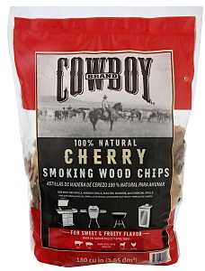 Cowboy 51412T Series Smoking Chip, Cherry, 12 in L, Wood, 180 cu-in, Pack of 6