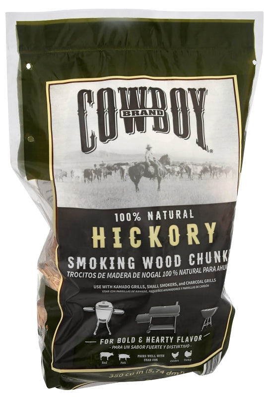 Cowboy 52130 Series Smoking Chunk, Hickory, Wood, 350 cu-in
