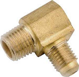 Anderson Metals 754049-1012 Tube Elbow, 5/8 x 3/4 in, Flare x Male, 90 deg Angle, Brass, 650 psi Pressure, Pack of 5