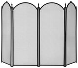 Simple Spaces S41010BK-C3L Fireplace Screen, 51-1/2 in W, 32 in H, Steel, Black Powder-Coated, Black