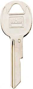 Hy-Ko 11010B51 Key Blank, Brass, Nickel, B51 Key Number, Pack of 10