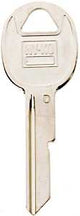 Hy-Ko 11010B51 Key Blank, Brass, Nickel, B51 Key Number, Pack of 10
