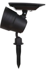 Boston Harbor 26526 Solar Spotlight, Ni-Mh Battery, 3.2 V 18650 Battery, 6-Lamp, SMD Lamp, Plastic Fixture, Black, Pack of 6