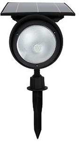 Boston Harbor 26526 Solar Spotlight, Ni-Mh Battery, 3.2 V 18650 Battery, 6-Lamp, SMD Lamp, Plastic Fixture, Black, Pack of 6