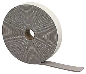 M-D 02352 Foam Tape, Self-Adhesive Mounting, 1-1/4 in W, 30 ft L, 3/16 in Thick, Gray, 6 PK
