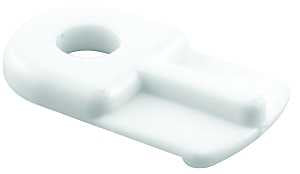 Make-2-Fit PL 7738 Window Screen Clip with Screw, 13/16 in L x 1/2 in W Dimensions, Plastic, White