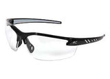 Edge DZ111-2.0-G2 Magnifier Safety Glasses, Clear Lens, Black Frame, Polycarbonate Lens, Half Wraparound Frame