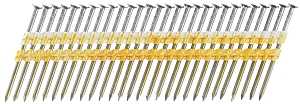Senco HD27APBSN Series Collated Nail, Plastic Strip Collation, 3 in L, Steel, Bright Basic, Full Round Head