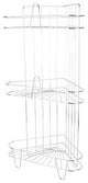 Simple Spaces SS-SC3-29-CH-3L Shower Caddy, 3-Shelf, 11-5/8 in OAW, 23-1/4 in OAH, 8-1/4 in OAD, 10 lb