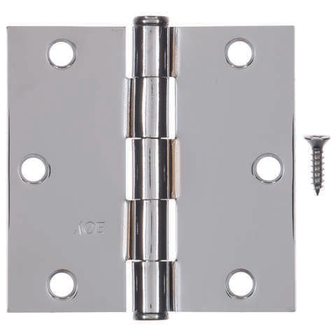 Ace 3-1/2 in. L Chrome Residential Door Hinge 1 pk