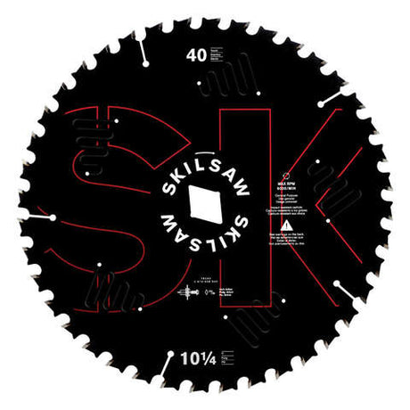 SKIL 10-1/4 in. D X 13/16 in. Carbide Tipped Circular Saw Blade 40 teeth 1 pc