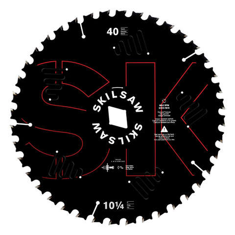 SKIL 10-1/4 in. D X 13/16 in. Carbide Tipped Circular Saw Blade 40 teeth 1 pc