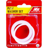 Ace 1-1/2 in. D Plastic Poly Washer 2 pk, Pack of 5