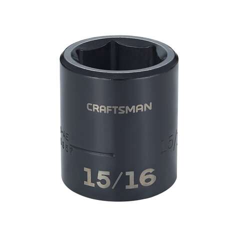 Craftsman 15/16 in. X 1/2 in. drive SAE 6 Point Shallow Socket 1 pc