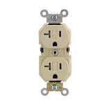 Leviton 20 amps 125 V Duplex Ivory Outlet 5-20R 1 pk