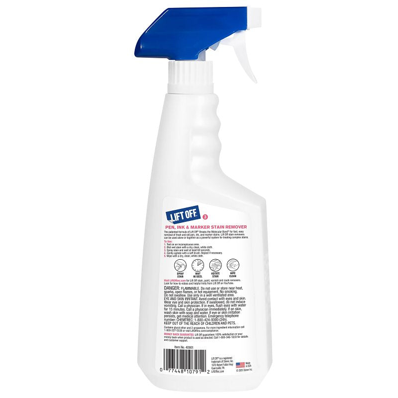 Motsenbocker's Lift Off 409-01 Stain Remover, 22 oz, Liquid, Mild, Clear